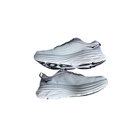 Hoka One One Bondi 8 Men's Running Shoes Gray Size 10D Athletic Sneaker - Picture 3 of 13